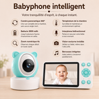 Babyphone caméra Bear Audio bidirectionnel & connexion sécurisée