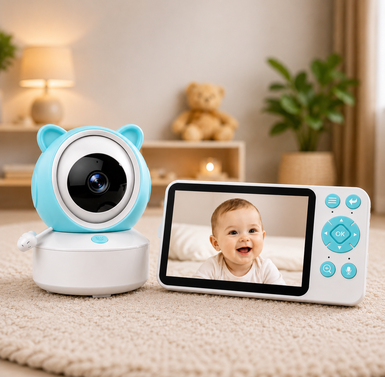 Babyphone caméra Bear Audio bidirectionnel & connexion sécurisée