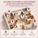 Babyphone caméra Duo Double caméra & surveillance simultanée