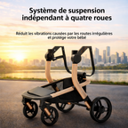 Poussette EasyGo Poussée Bidirectionnelle & sécurité renforcée