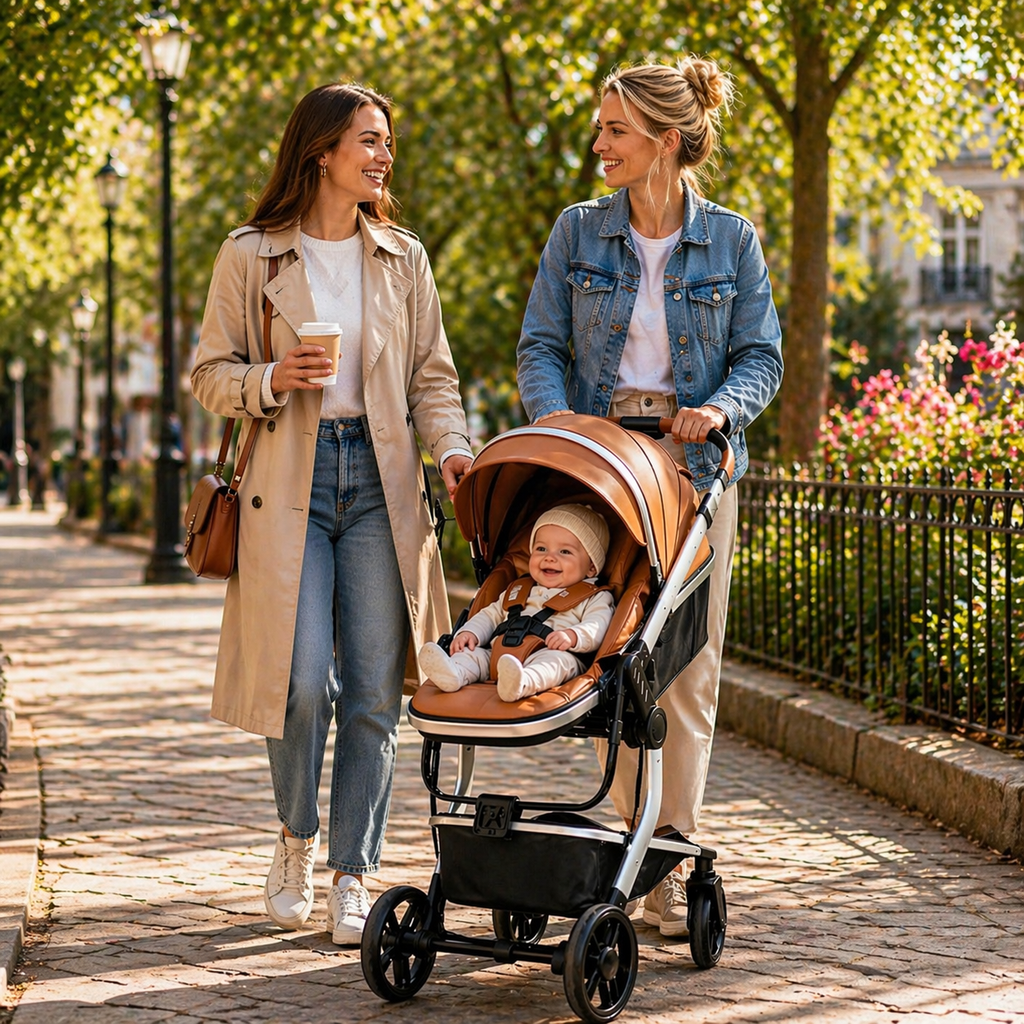 Poussette EasyGo Poussée Bidirectionnelle & sécurité renforcée