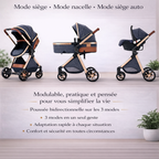 Poussette SmartRide Confort optimal & conduite fluide