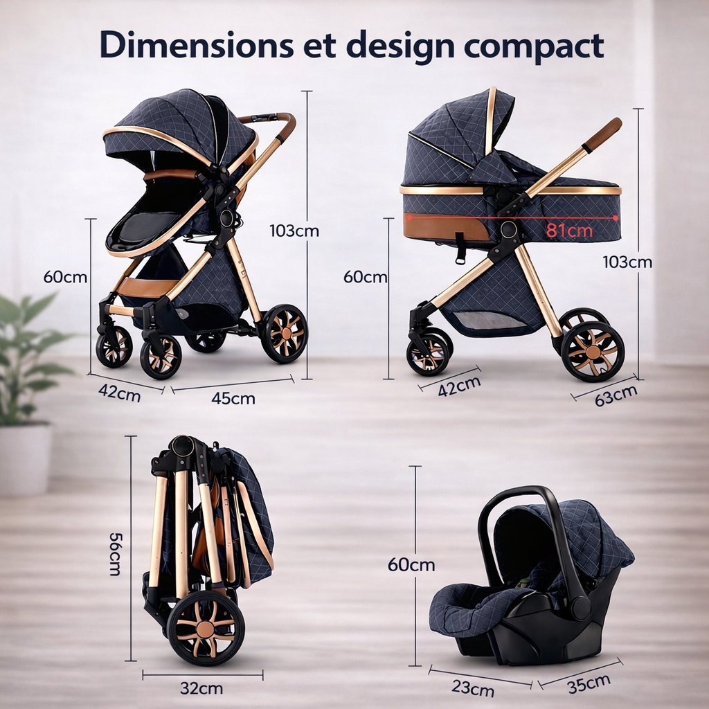 Poussette SmartRide Confort optimal & conduite fluide