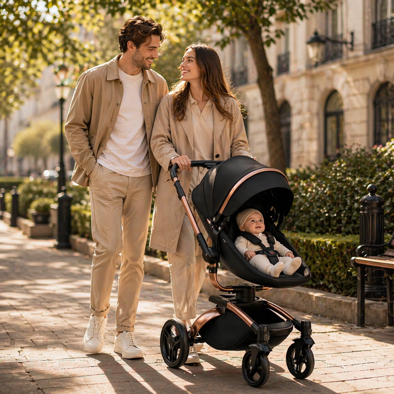 Poussette UrbanDrive Rotation 360° & pliage rapide